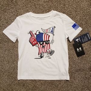 Brand new!! NWT Under Armour graphic athletic tee size 7
